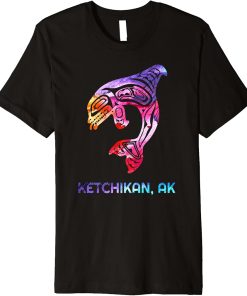 Ketchikan Alaska SE Native American Indian Orca Killer Whale Premium T-Shirt