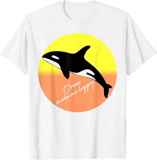 Orca Killer Whale Retro Vintage Graphic Design T-Shirt