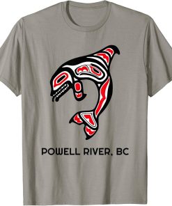 Powell River, BC Native American Orca Killer Whales Gift T-Shirt